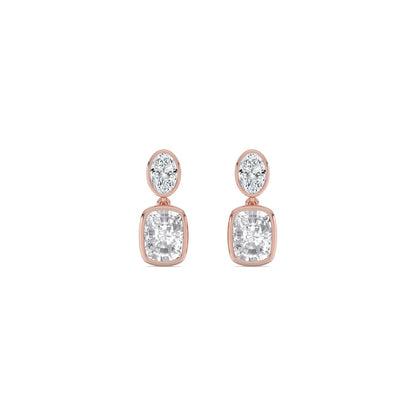 Rose Gold / 2.66ct Lab Grown Diamond Earrings