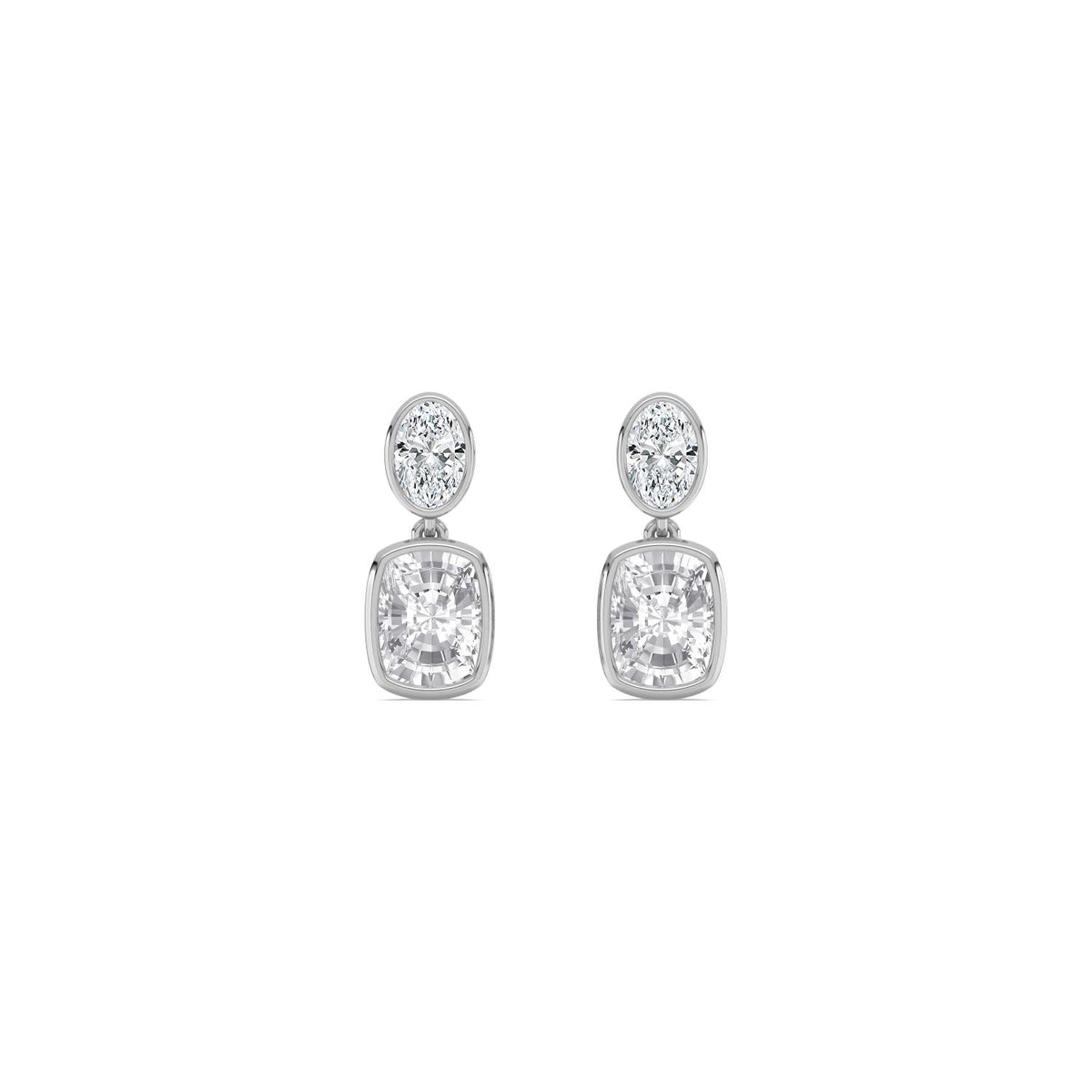 White Gold / 2.66ct Lab Grown Diamond Earrings