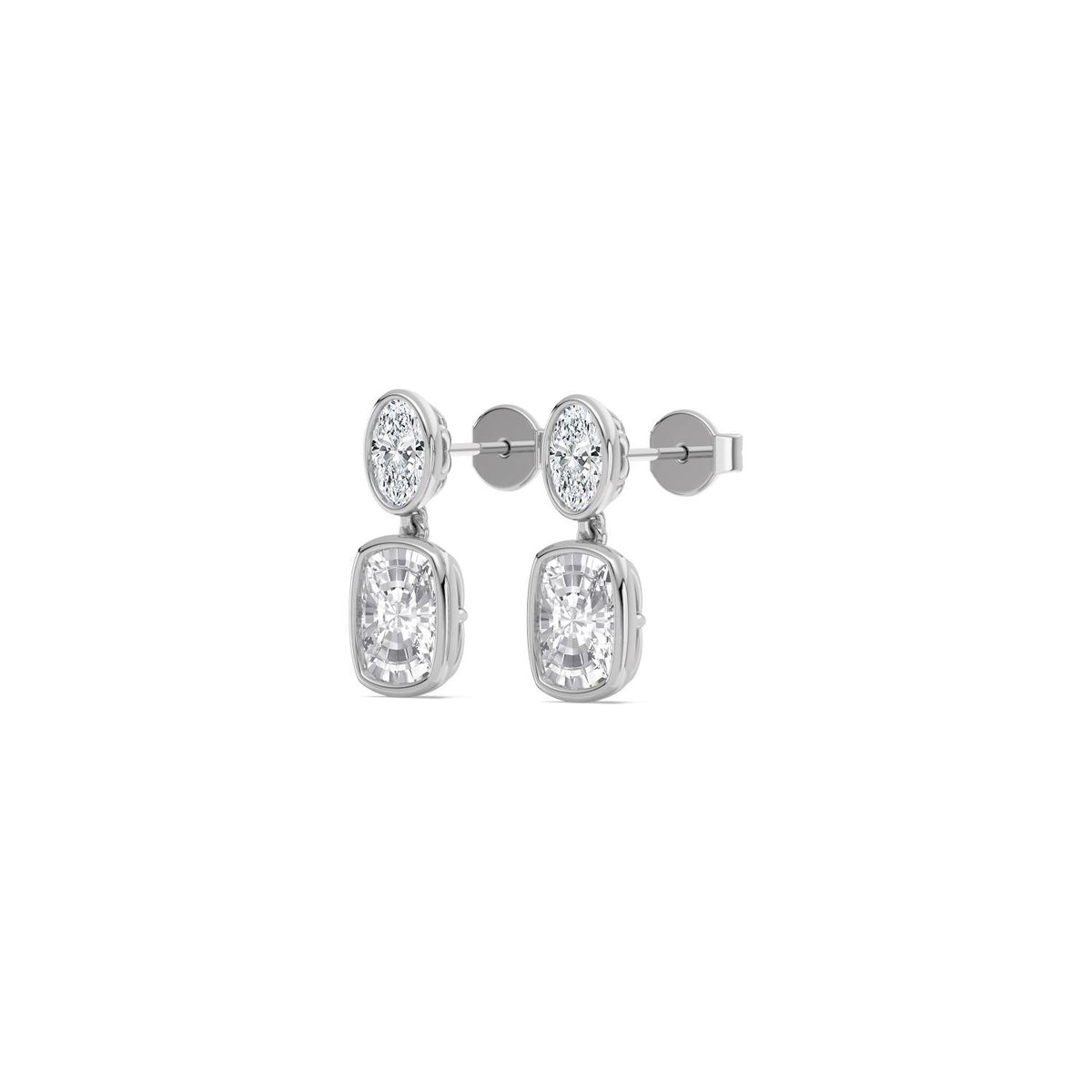 White Gold / 2.66ct Lab Grown Diamond Earrings