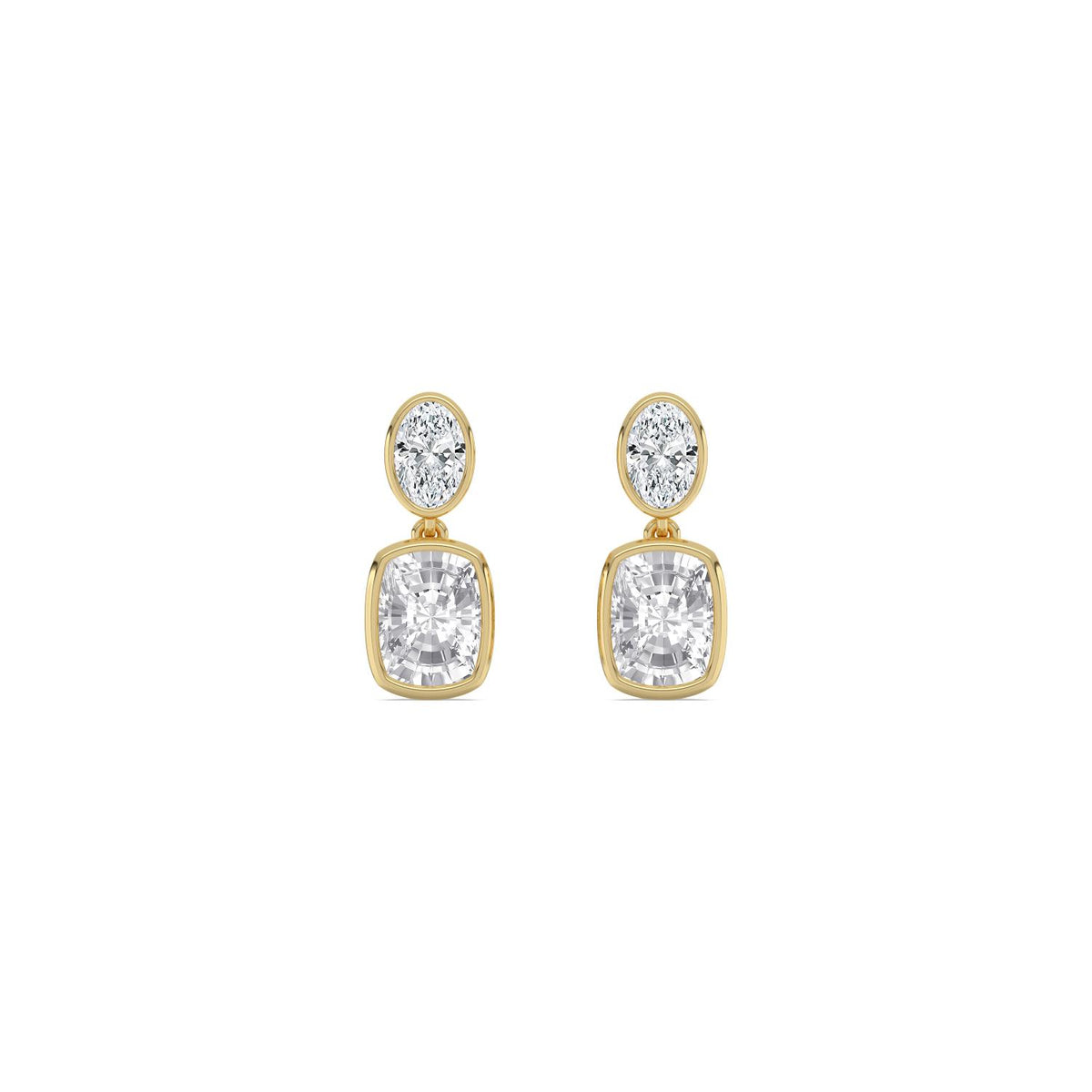 Yellow Gold / 2.66ct Lab Grown Diamond Earrings