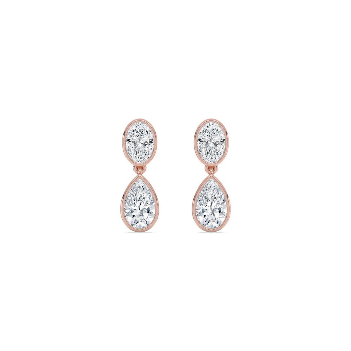 Rose Gold / 2.49ct Lab Grown Diamond Earrings