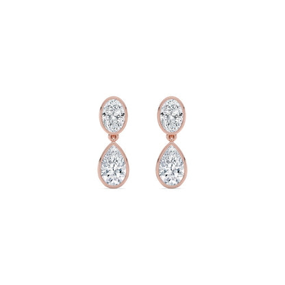 Rose Gold / 2.49ct Lab Grown Diamond Earrings