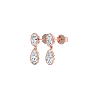 Rose Gold / 2.49ct Lab Grown Diamond Earrings