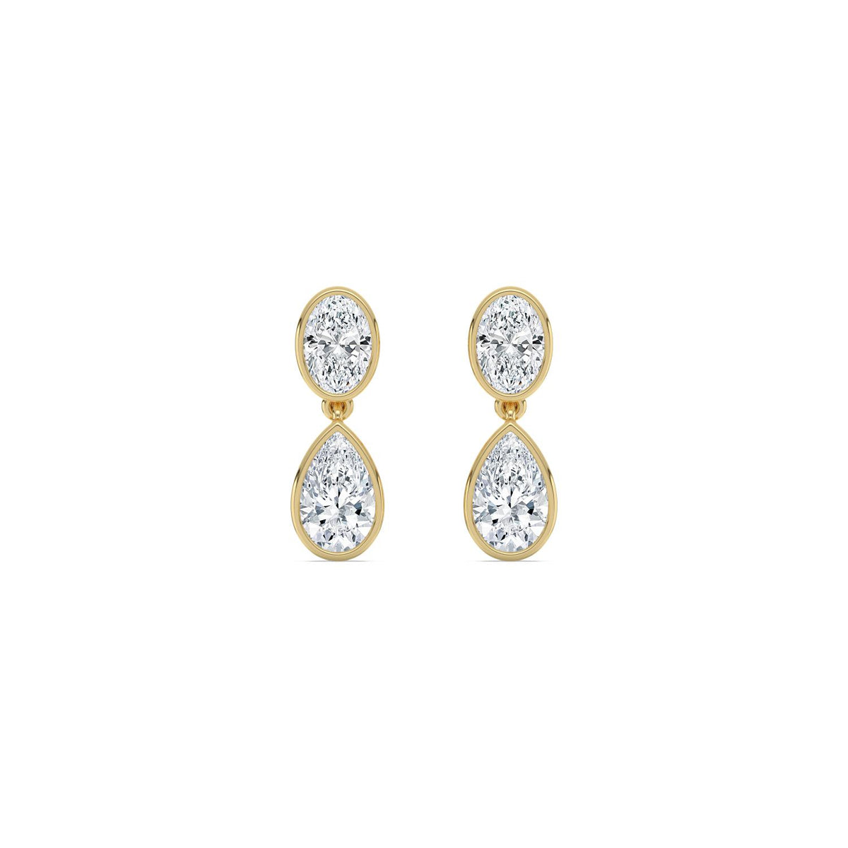 Yellow Gold / 2.49ct Lab Grown Diamond Earrings