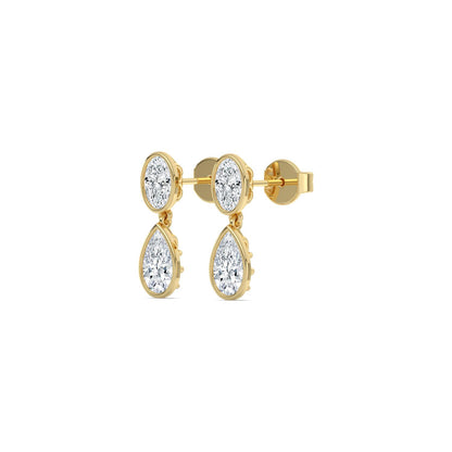 Yellow Gold / 2.49ct Lab Grown Diamond Earrings