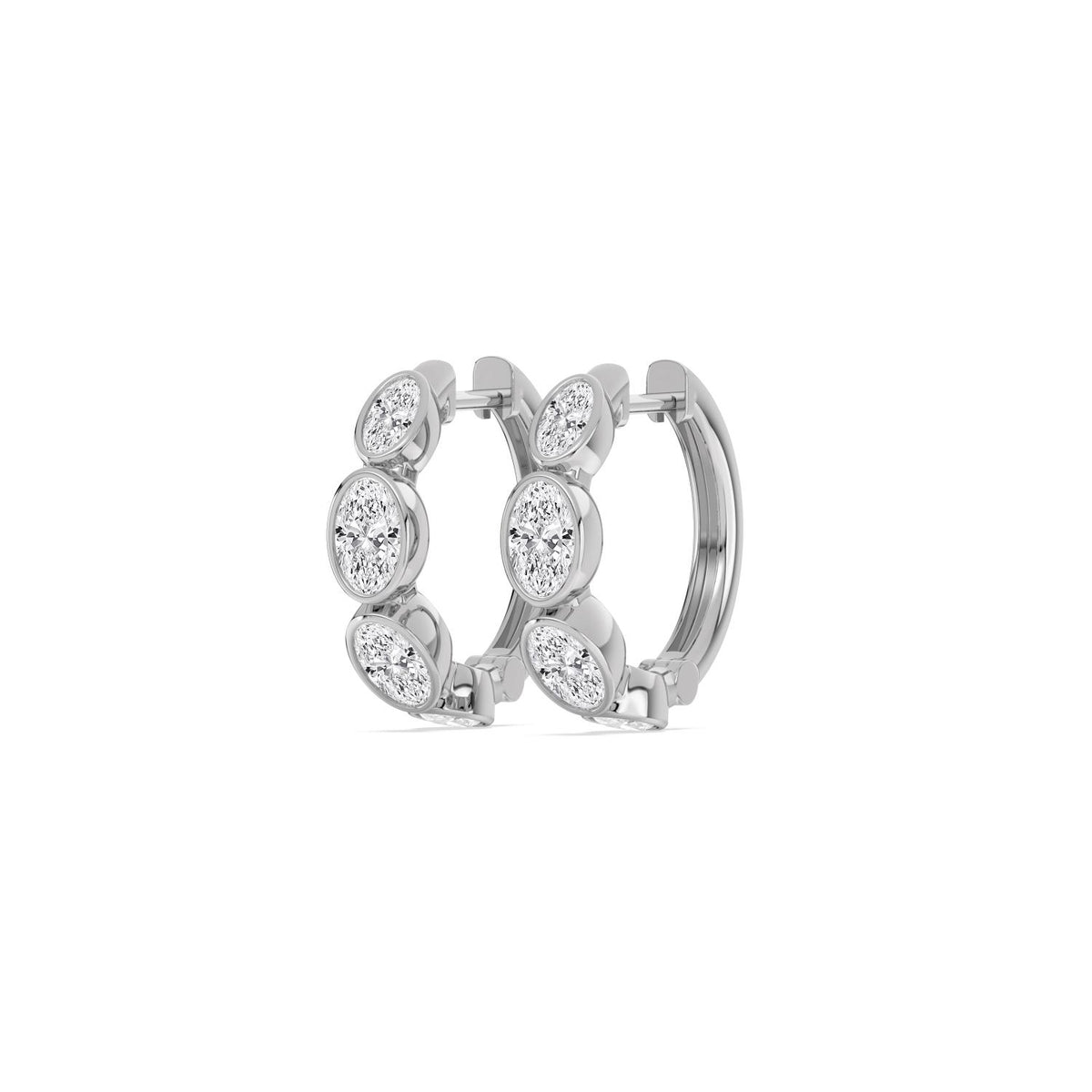 White Gold / 2.37ct Lab Grown Diamond Earrings