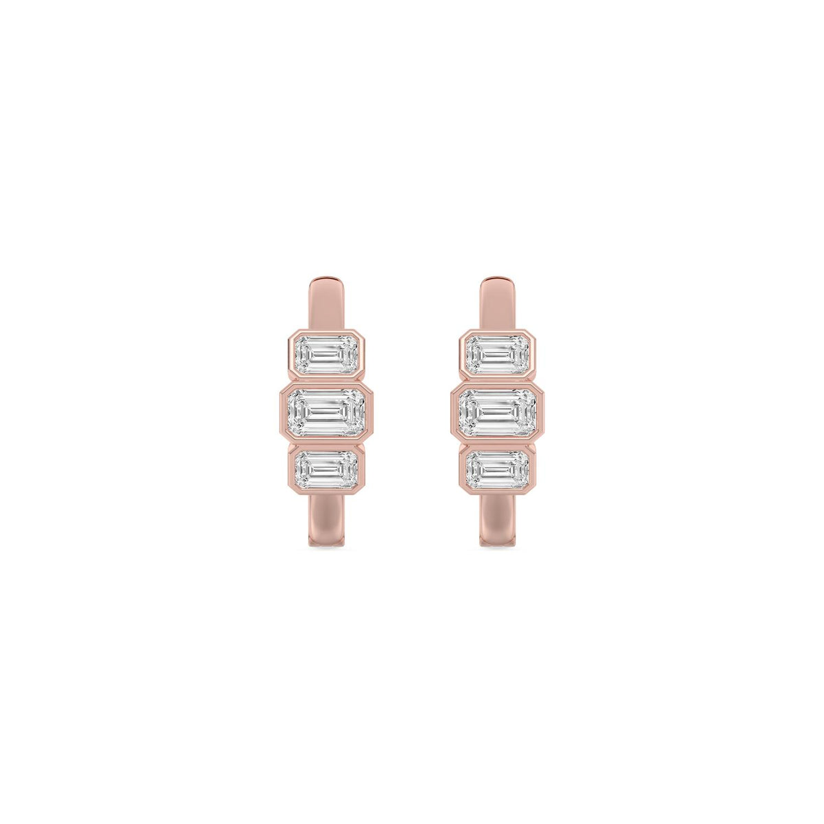 Rose Gold / 1.46ct Lab Grown Diamond Earrings
