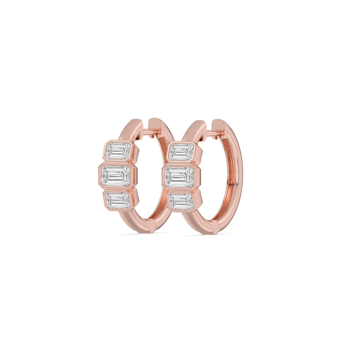 Rose Gold / 1.46ct Lab Grown Diamond Earrings