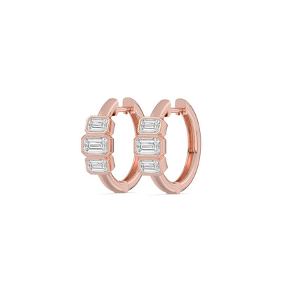 Rose Gold / 1.46ct Lab Grown Diamond Earrings