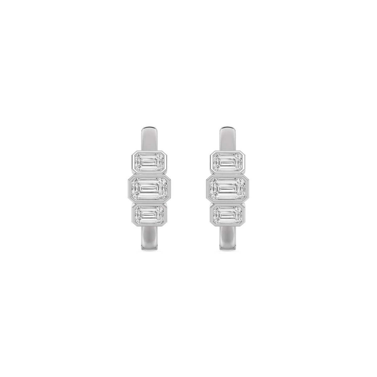 White Gold / 1.46ct Lab Grown Diamond Earrings