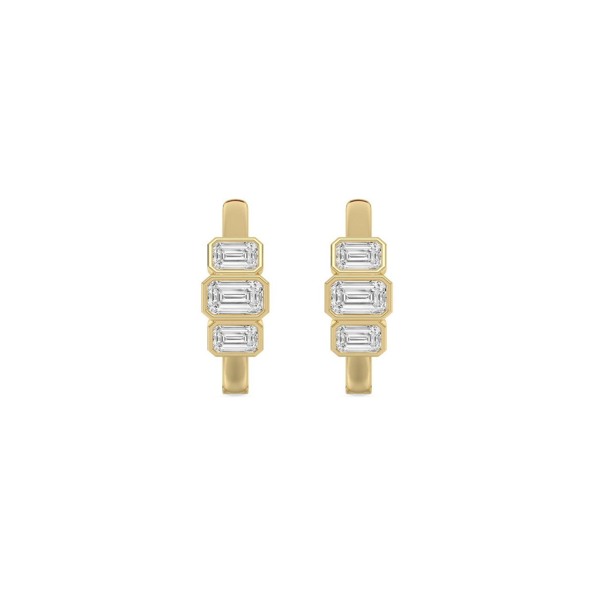 Yellow Gold / 1.46ct Lab Grown Diamond Earrings