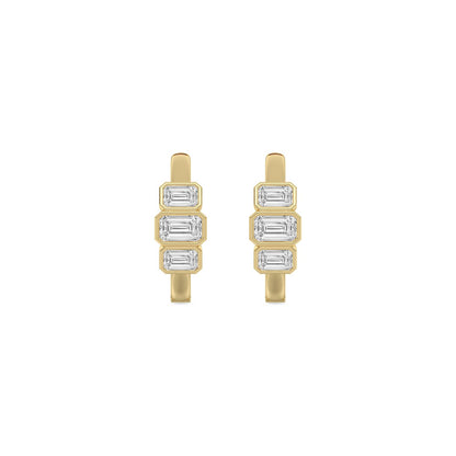 Yellow Gold / 1.46ct Lab Grown Diamond Earrings
