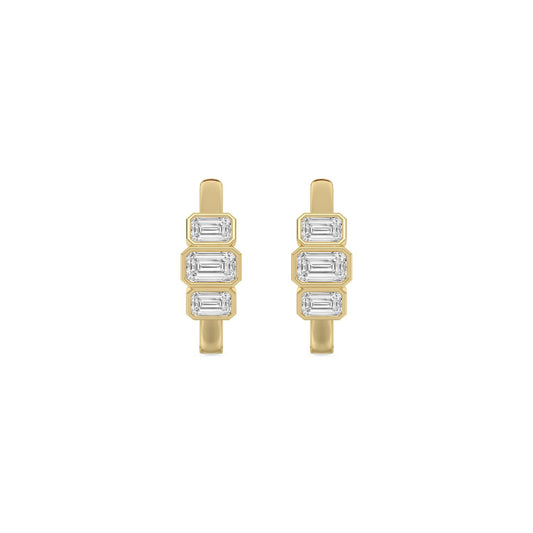 Yellow Gold / 1.46ct Lab Grown Diamond Earrings