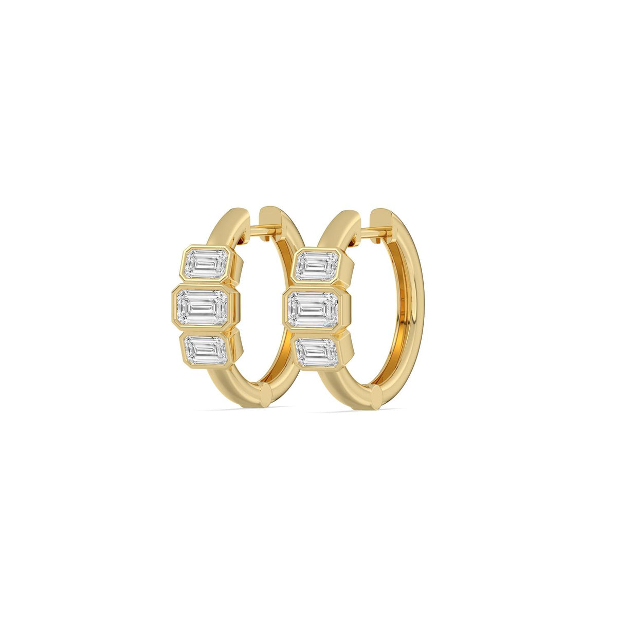 Yellow Gold / 1.46ct Lab Grown Diamond Earrings