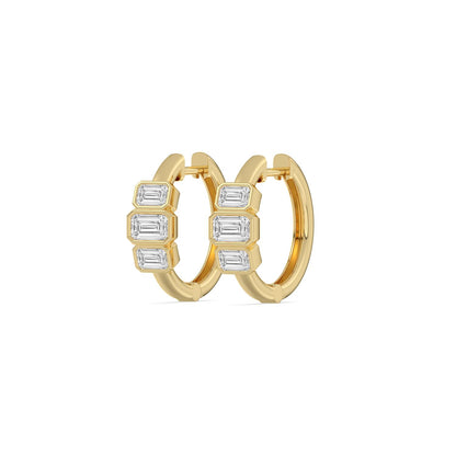 Yellow Gold / 1.46ct Lab Grown Diamond Earrings