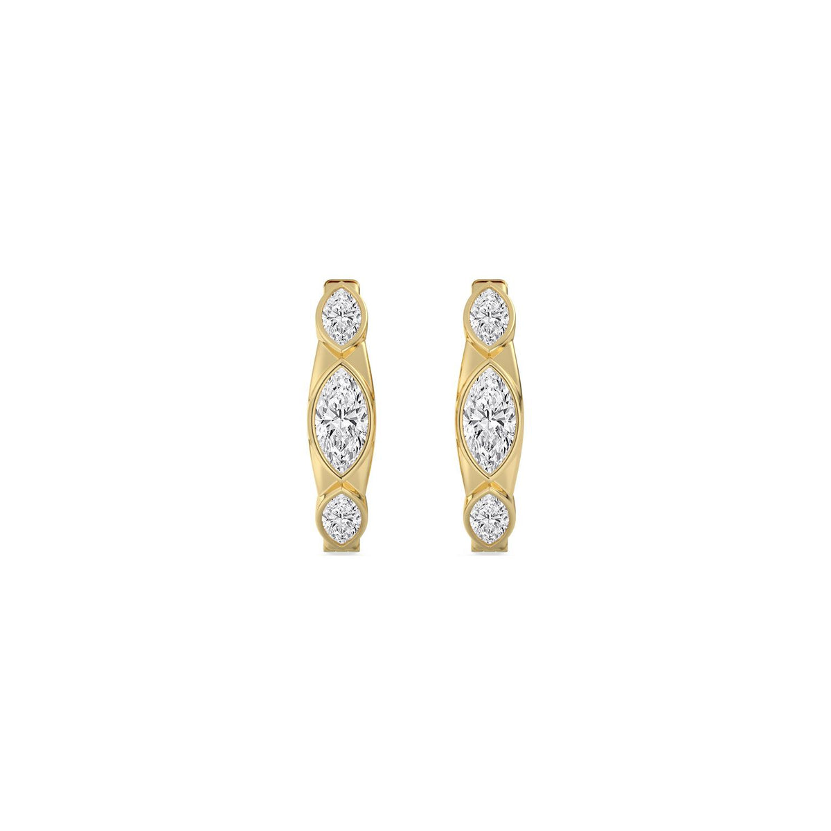 Yellow Gold / 1.20ct Lab Grown Diamond Earrings