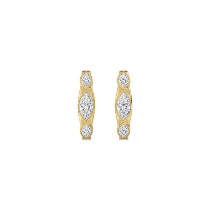 Yellow Gold / 1.20ct Lab Grown Diamond Earrings