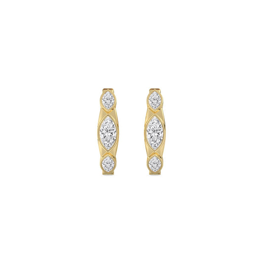 Yellow Gold / 1.20ct Lab Grown Diamond Earrings