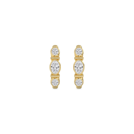 Yellow Gold / 1.26ct Lab Grown Diamond Earrings
