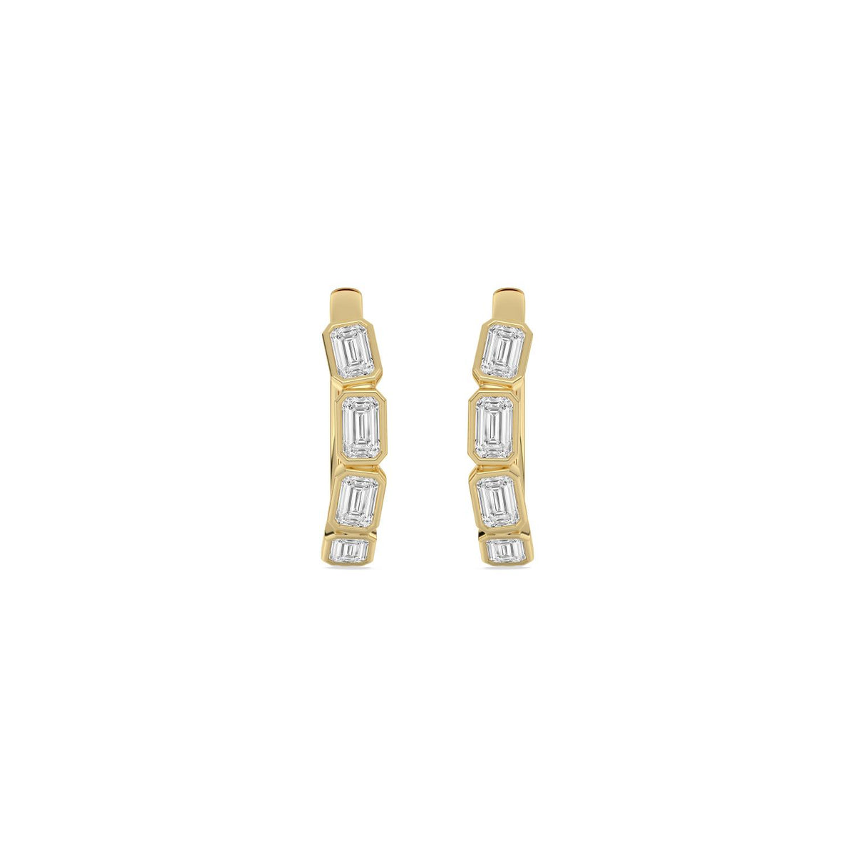 Yellow Gold / 1.34ct Lab Grown Diamond Earrings