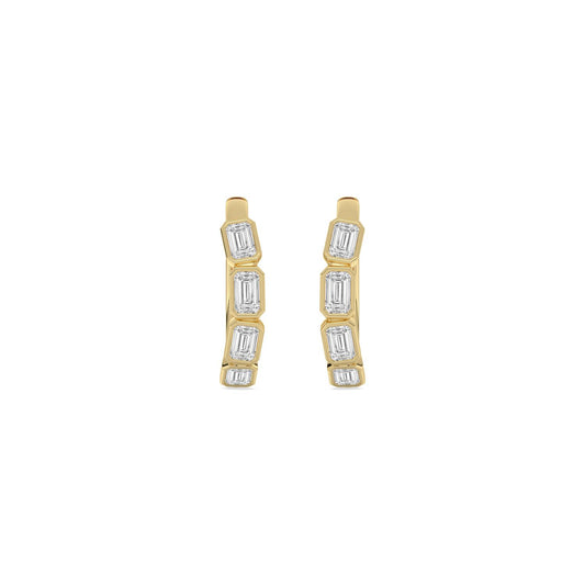 Yellow Gold / 1.34ct Lab Grown Diamond Earrings