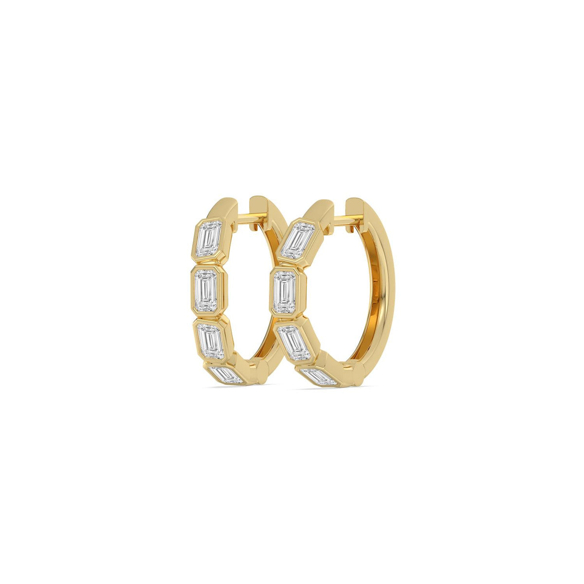 Yellow Gold / 1.34ct Lab Grown Diamond Earrings