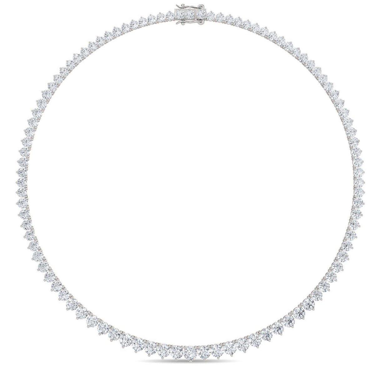 White Gold / 14.86ct Lab Grown Diamond Tennis Necklace