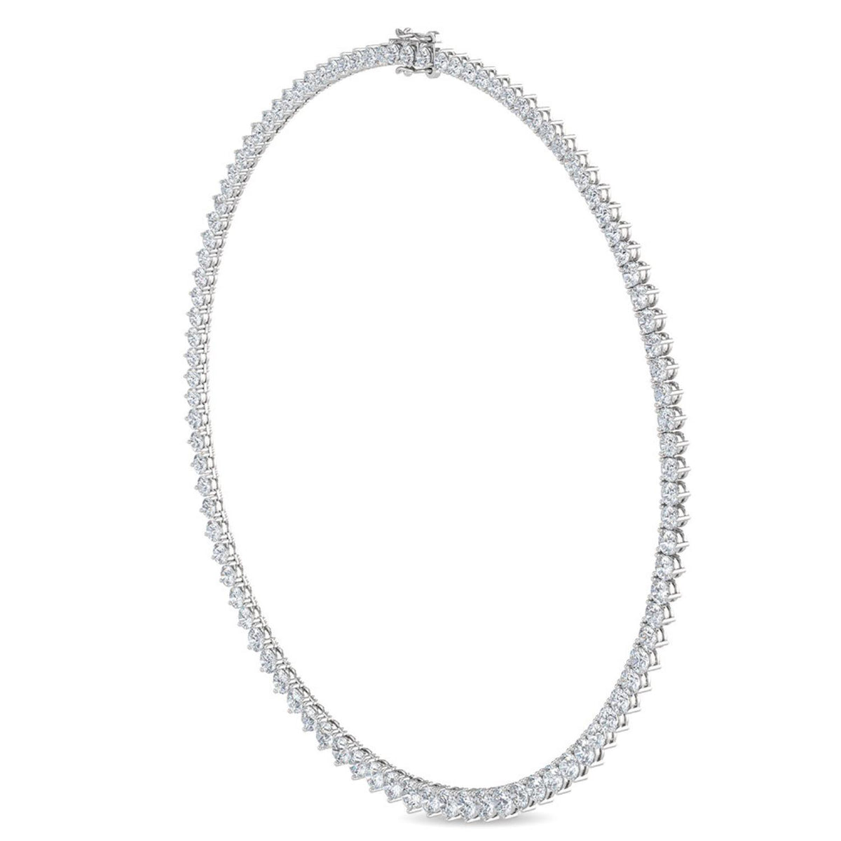 White Gold / 14.86ct Lab Grown Diamond Tennis Necklace