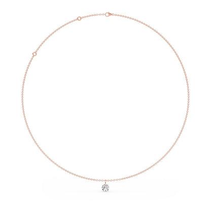 Rose Gold / Lab Grown Diamond Necklace