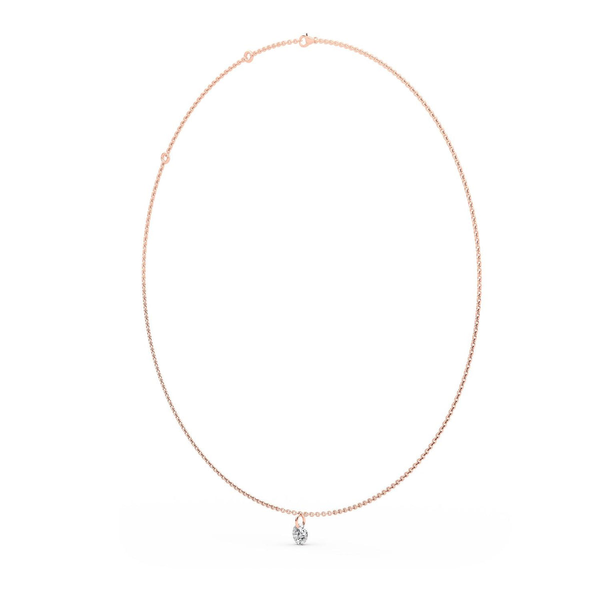 Rose Gold / Lab Grown Diamond Necklace