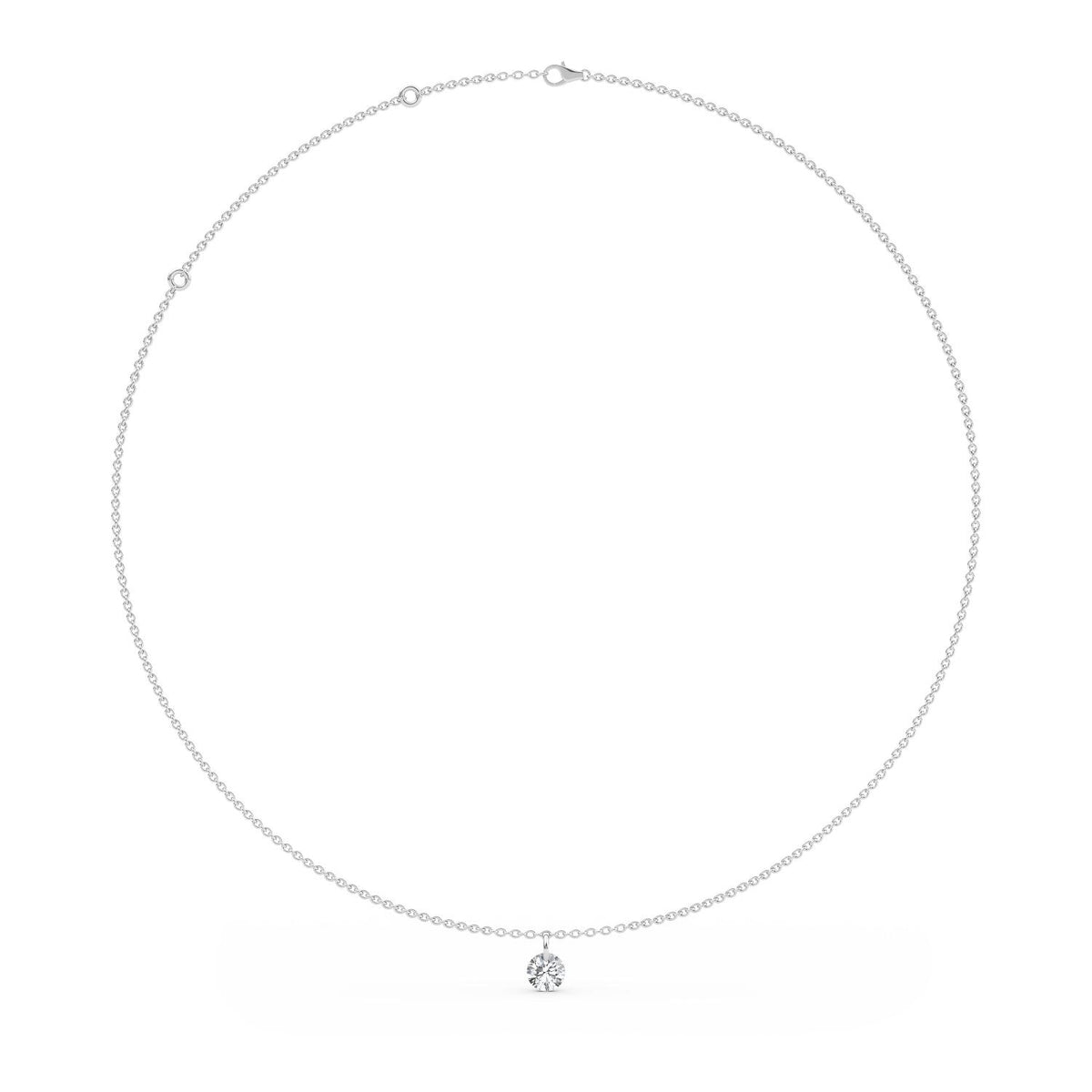 White Gold / Lab Grown Diamond Necklace