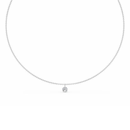 White Gold / Lab Grown Diamond Necklace