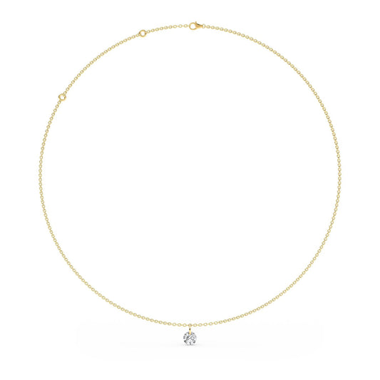 Yellow Gold / Lab Grown Diamond Necklace
