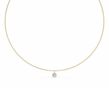 Yellow Gold / Lab Grown Diamond Necklace
