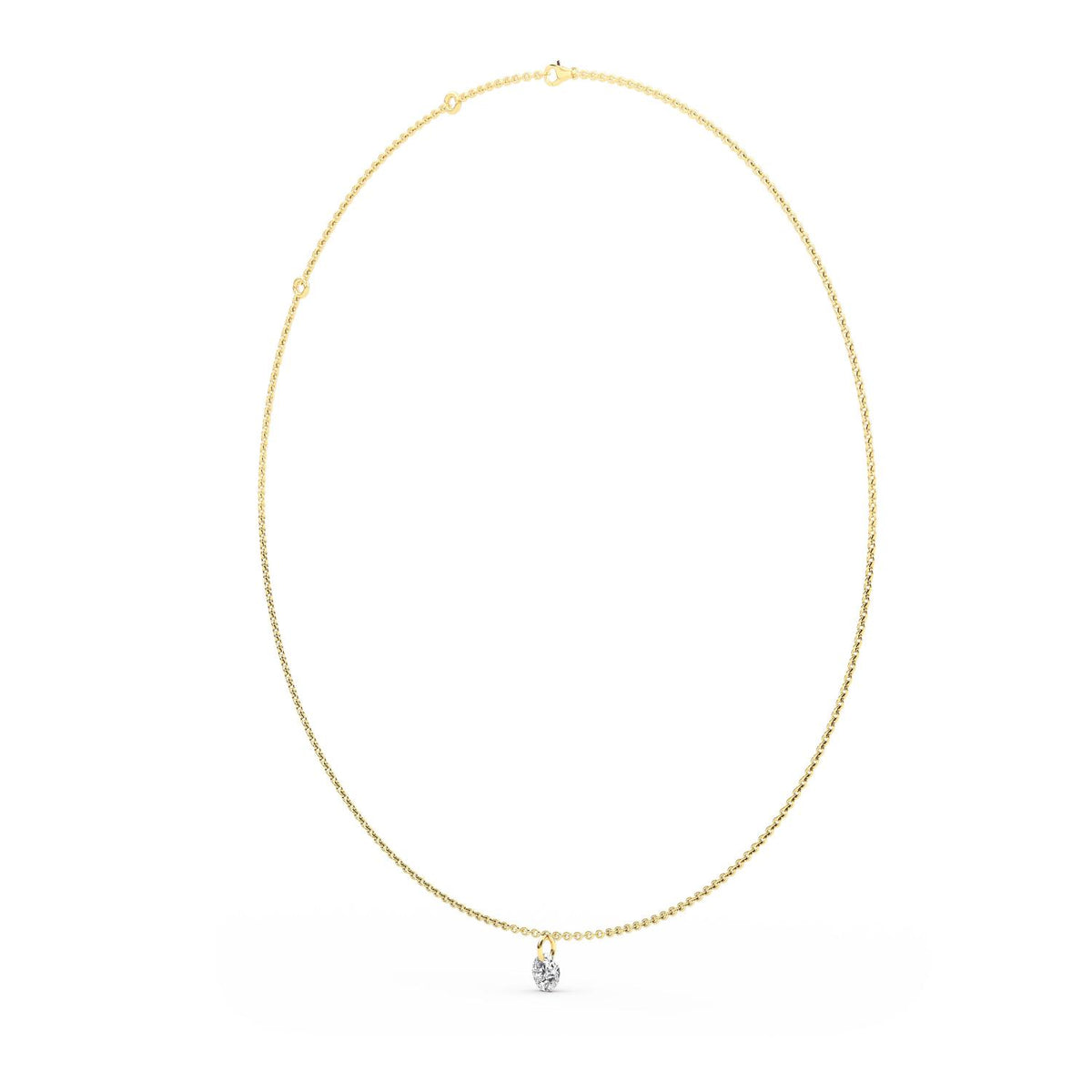 Yellow Gold / Lab Grown Diamond Necklace