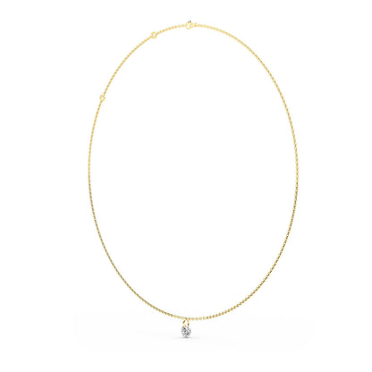 Yellow Gold / Lab Grown Diamond Necklace