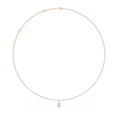 Rose Gold / 0.78ct Lab Grown Diamond Necklace