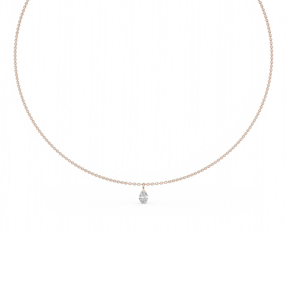 Rose Gold / 0.78ct Lab Grown Diamond Necklace
