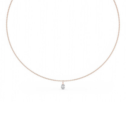 Rose Gold / 0.78ct Lab Grown Diamond Necklace