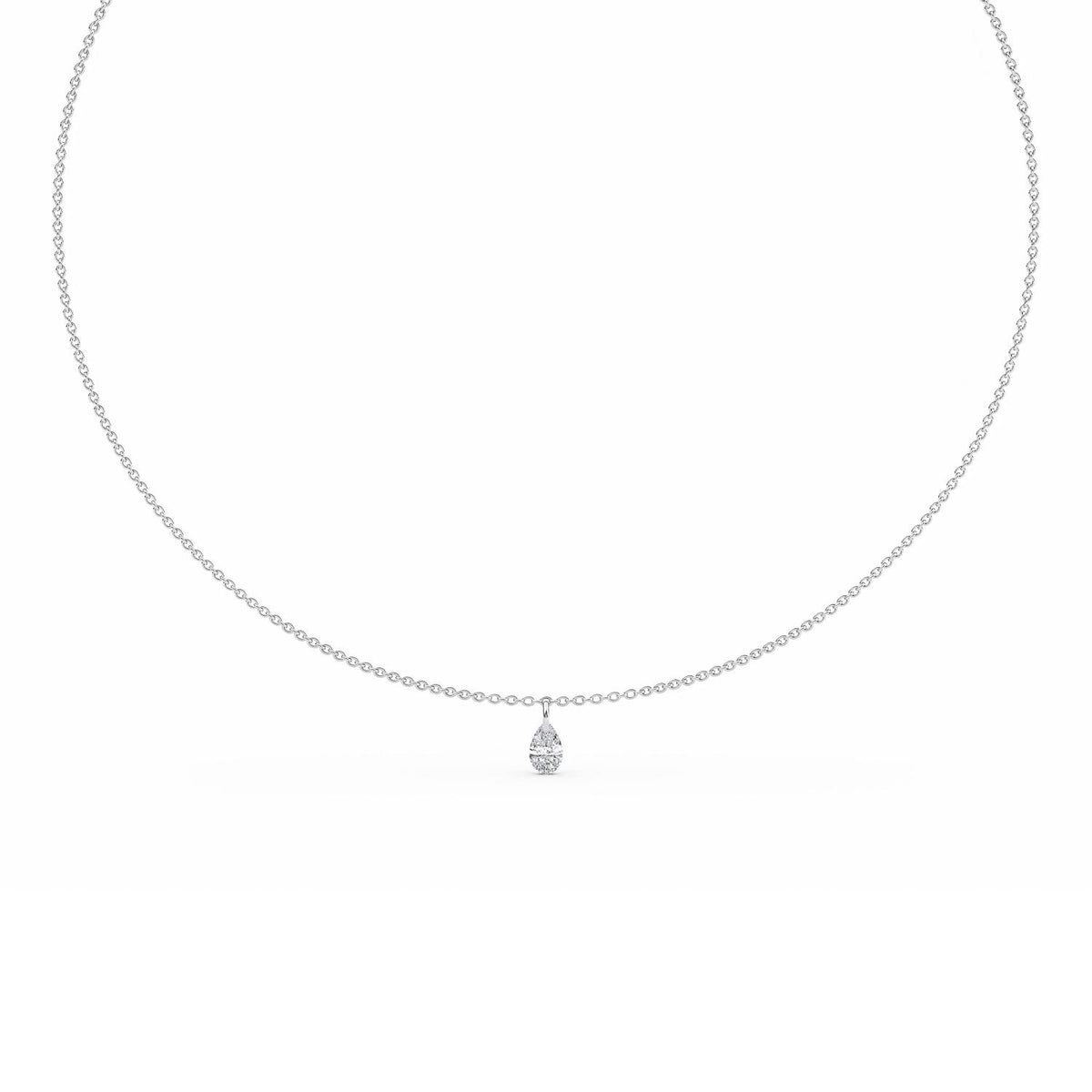 White Gold / 0.78ct Lab Grown Diamond Necklace