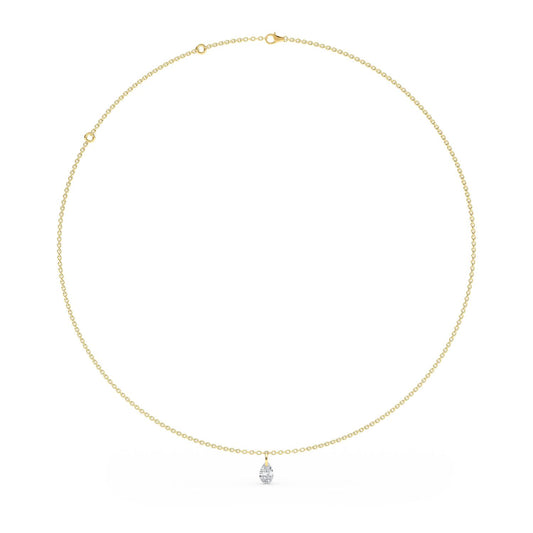 Yellow Gold / 0.78ct Lab Grown Diamond Necklace