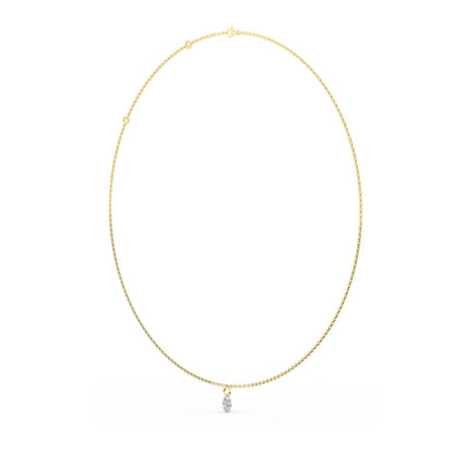 Yellow Gold / 0.78ct Lab Grown Diamond Necklace