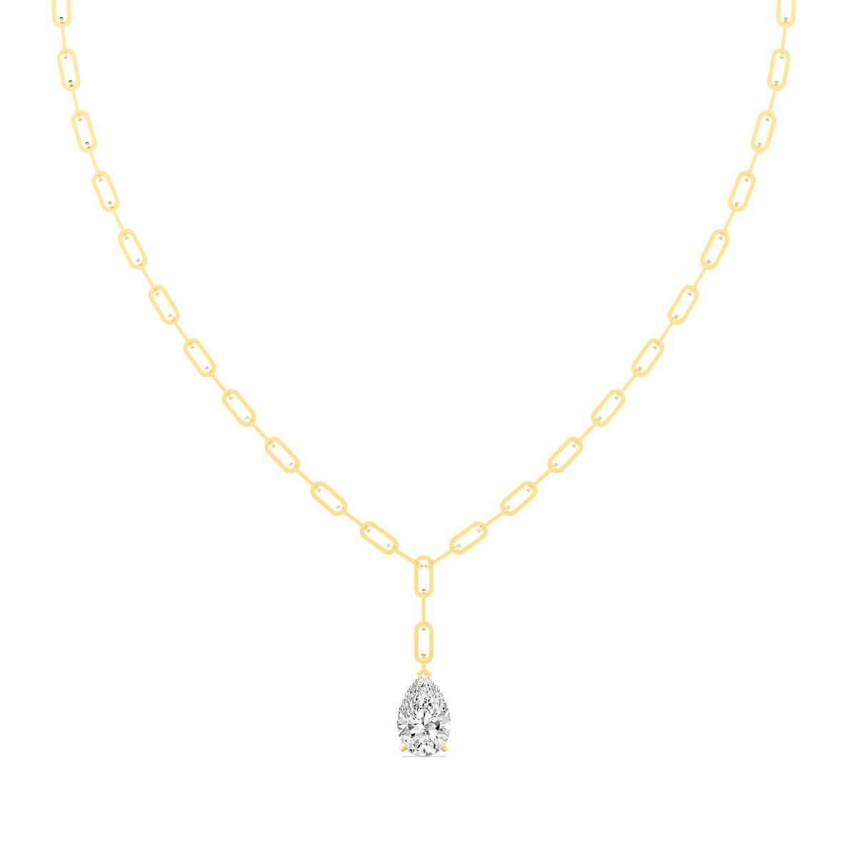 Yellow Gold / 5.07ct Lab Grown Diamond Necklace