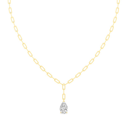 Yellow Gold / 5.07ct Lab Grown Diamond Necklace