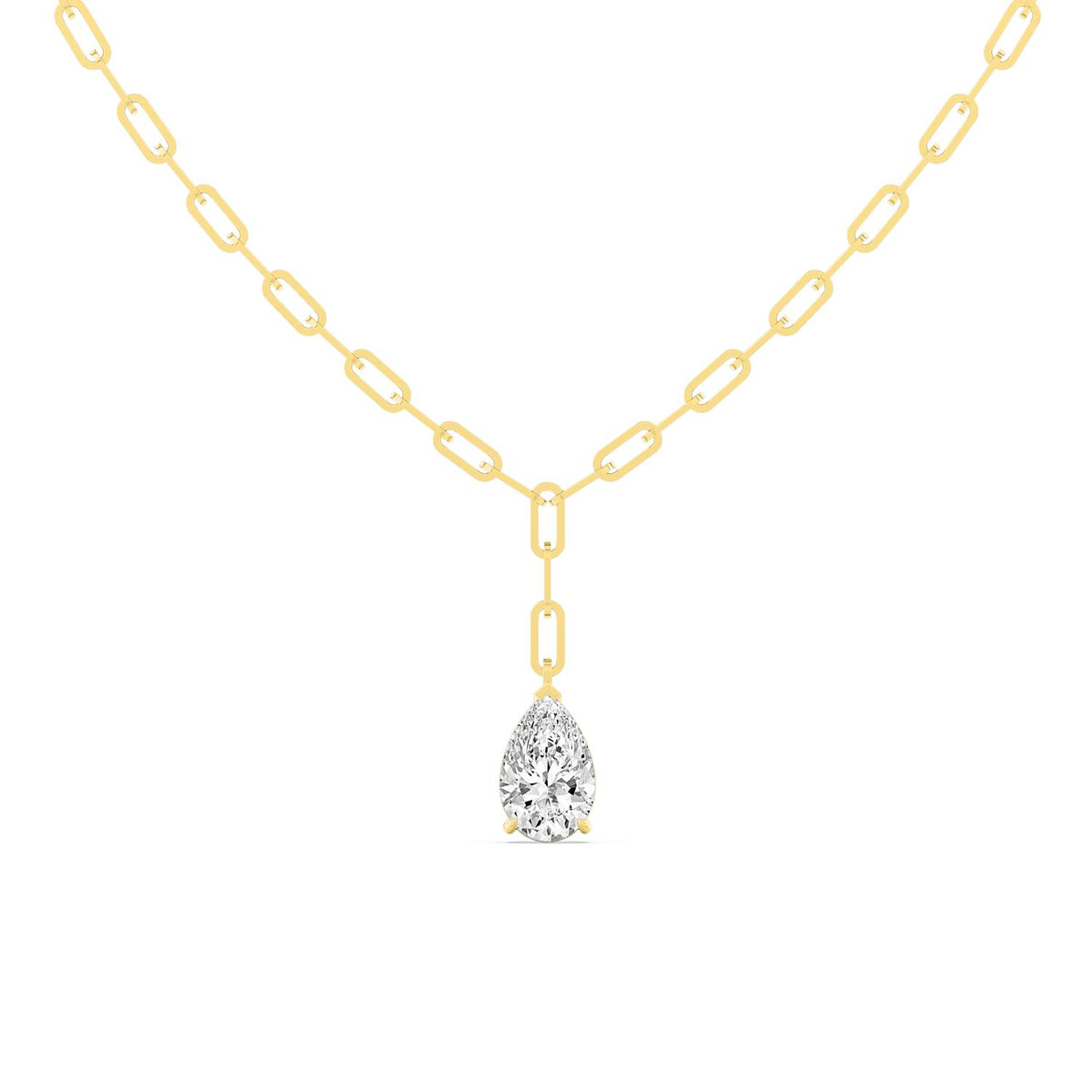 Yellow Gold / 5.07ct Lab Grown Diamond Necklace