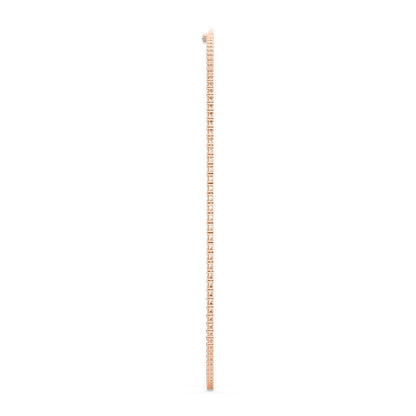 Rose Gold / 21.04ct Lab Grown Diamond Tennis Necklace