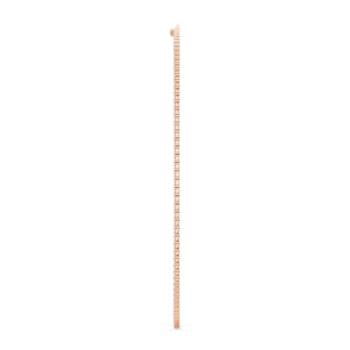 Rose Gold / 23.61ct Lab Grown Diamond Tennis Necklace