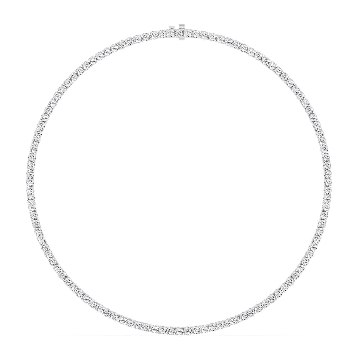 White Gold / 14.78ct Lab Grown Diamond Tennis Necklace