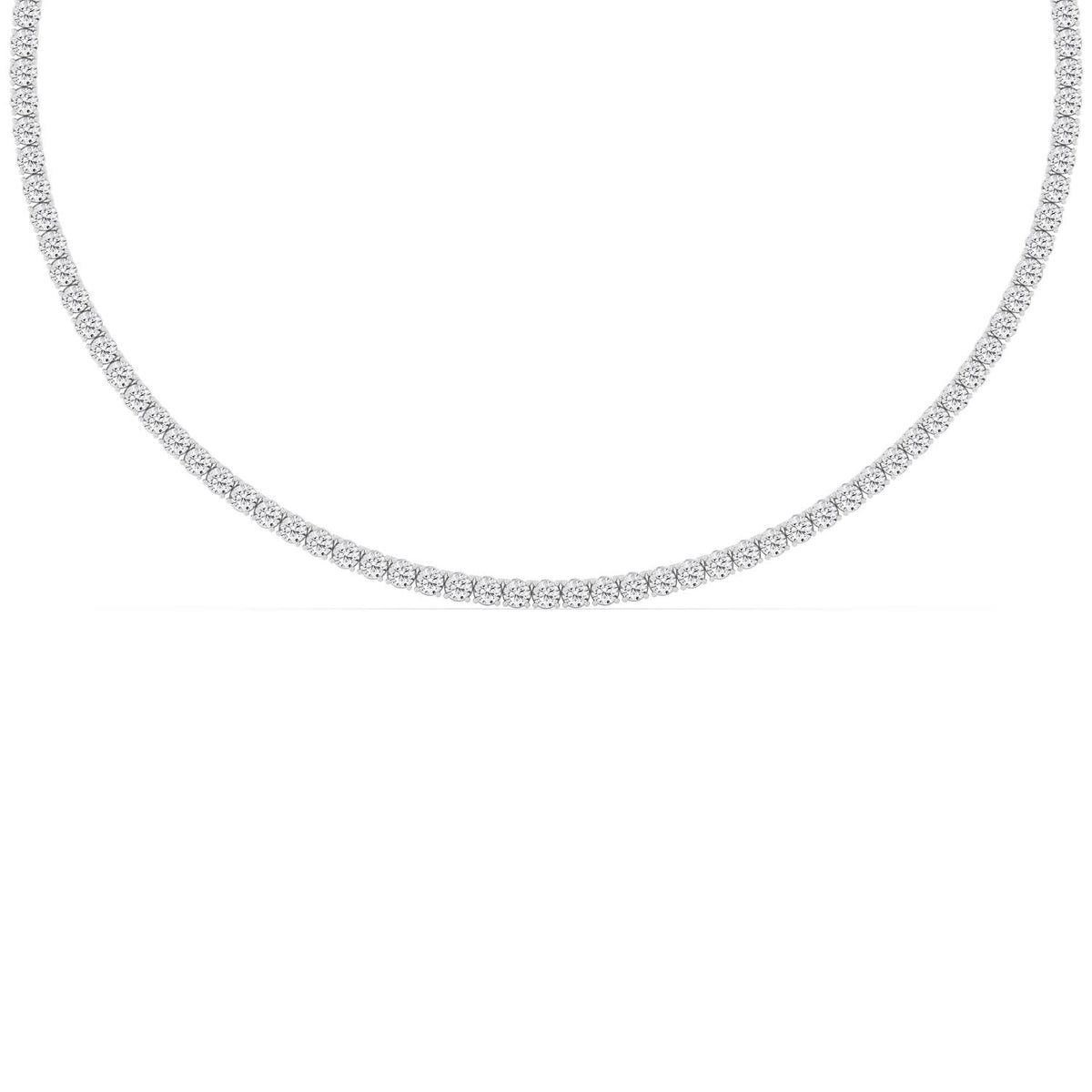 White Gold / 21.04ct Lab Grown Diamond Tennis Necklace
