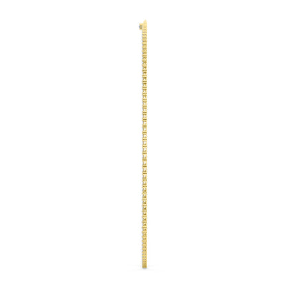 Yellow Gold / 8.06ct Lab Grown Diamond Tennis Necklace